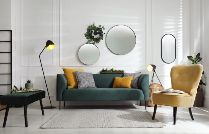Stock image of a couch